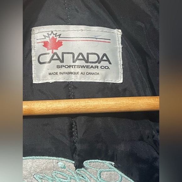 VINTAGE Trucking LTD CANADA Wool & Leather SPORTSWEAR BOMBER JACKETS Sz Large - Picture 15 of 15